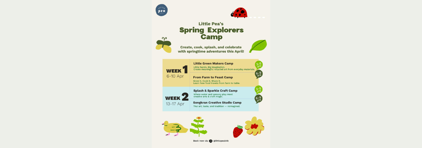 Little Pea Kids Commons Spring Explorers Camp