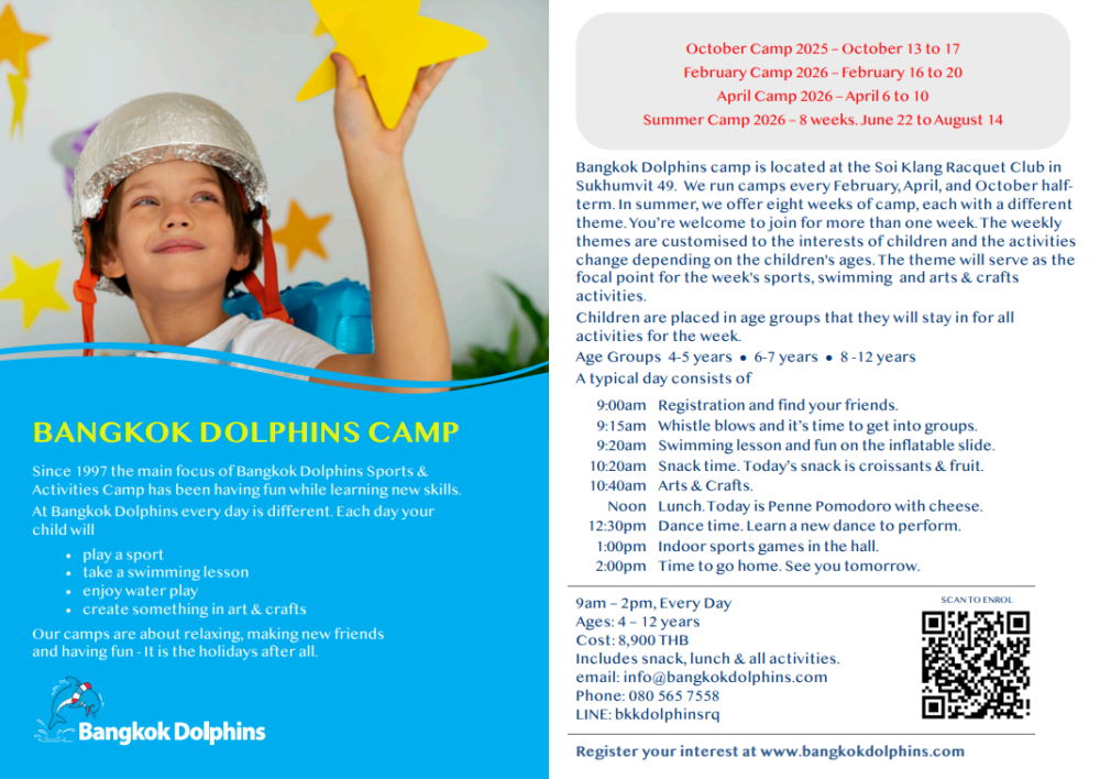 Bangkok Dolphins Summer Camp 2026