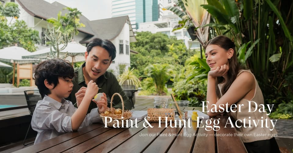 Baan Dusit Thani Paint & Hunt Egg Activity
