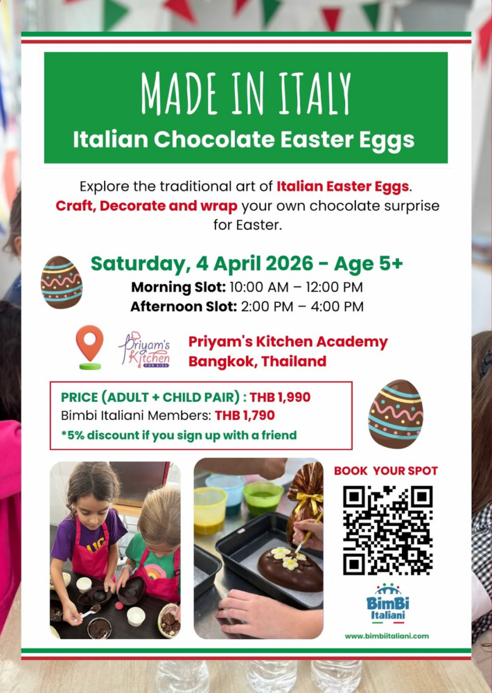 BimBi Italiani Chocolate Easter Eggs Workshop