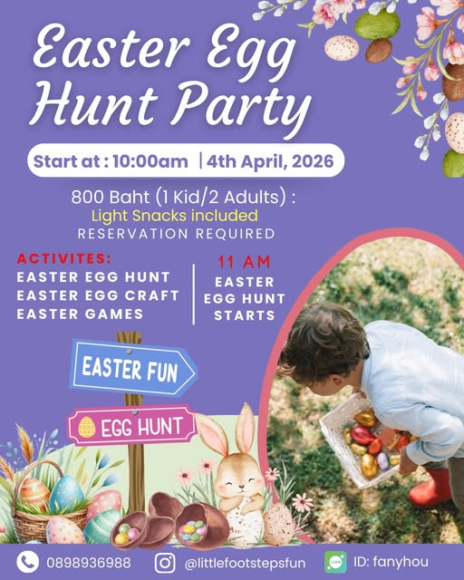 Little Footsteps Easter Eggs Hunt Party