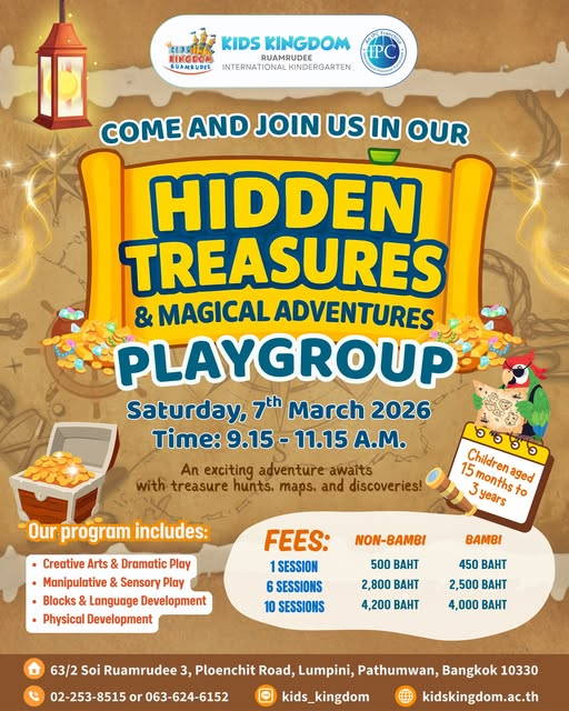 Kids Kingdom Ruamrudee Hidden Treasures & Magical Adventures Playgroup