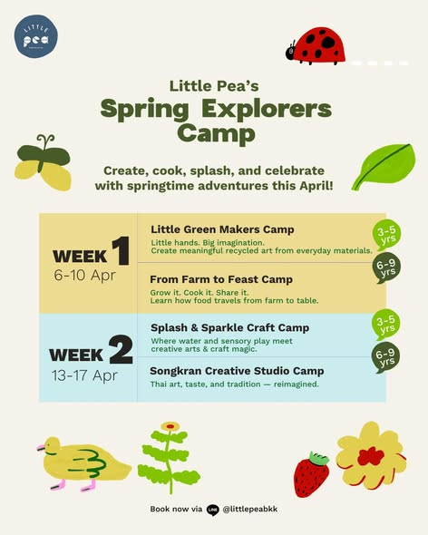 Little Pea's Activity Schedule: March 2026