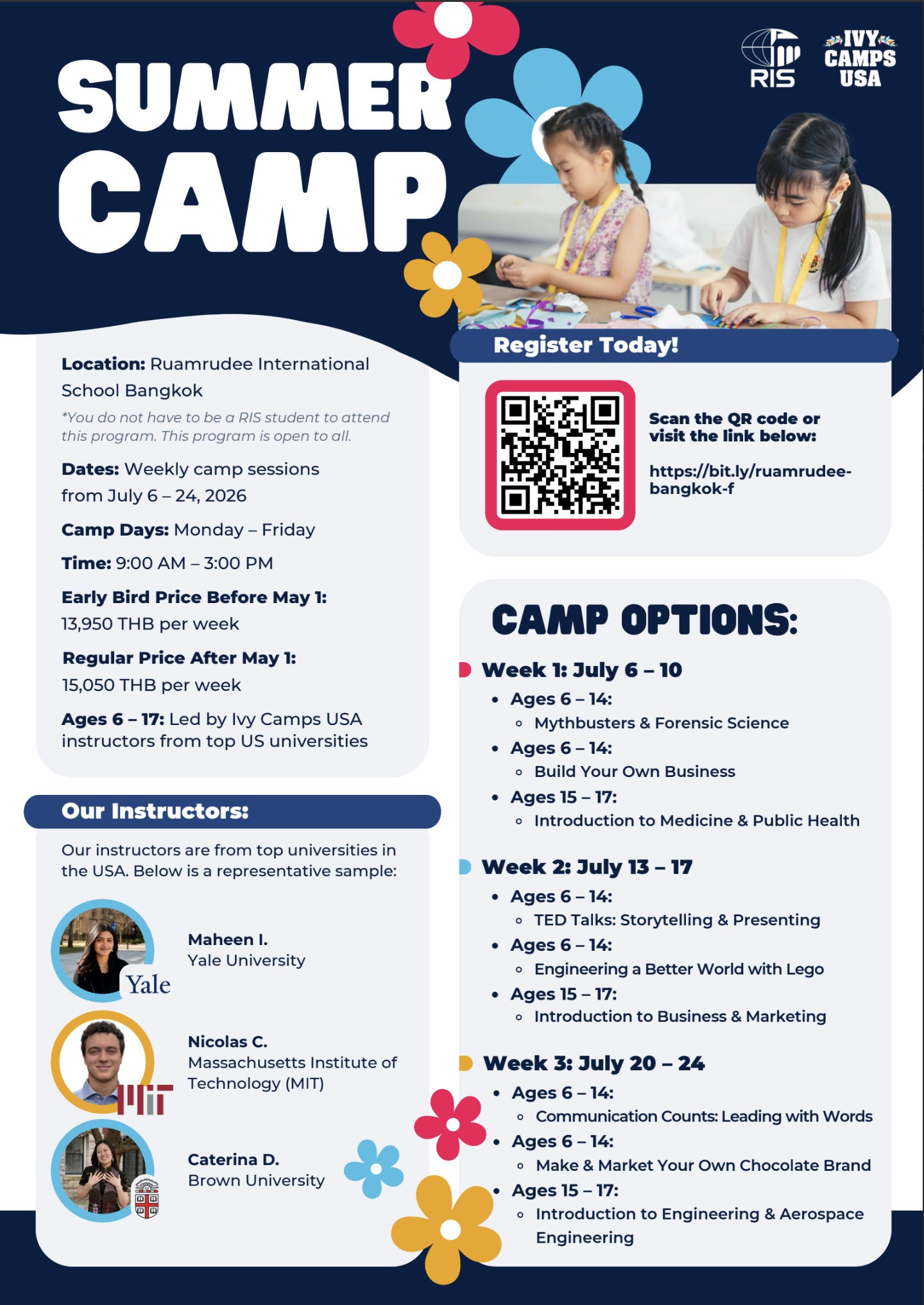 RIS Ruamrudee x Ivy Camps USA Summer Camp 2026