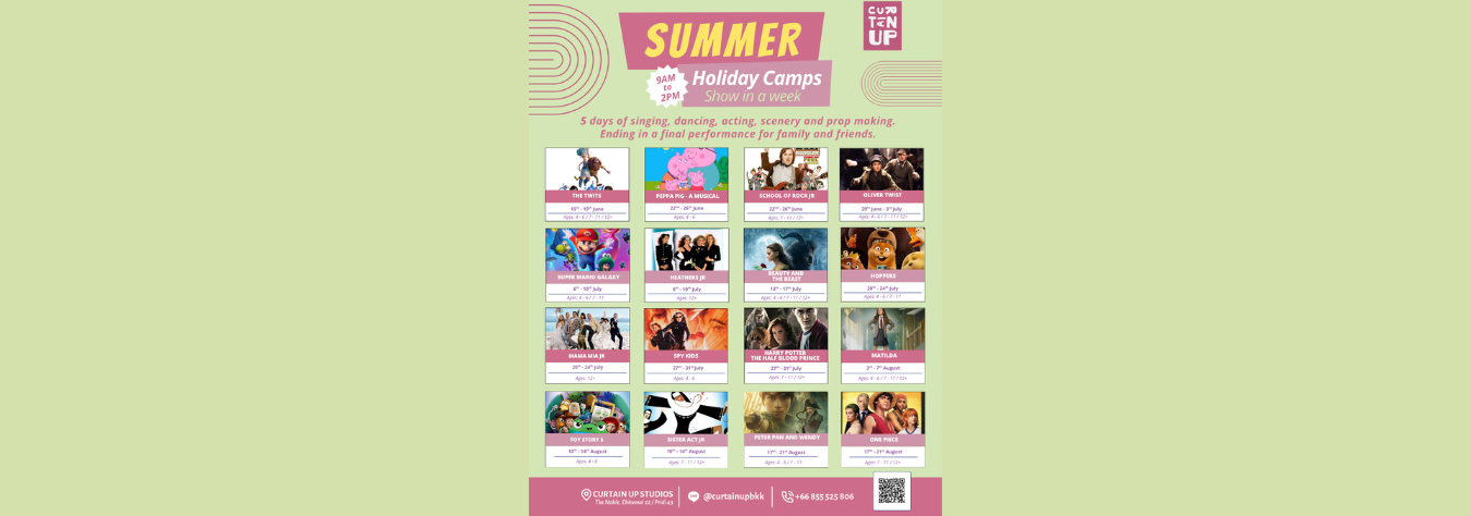 Curtain Up BKK Summer Camps 2026