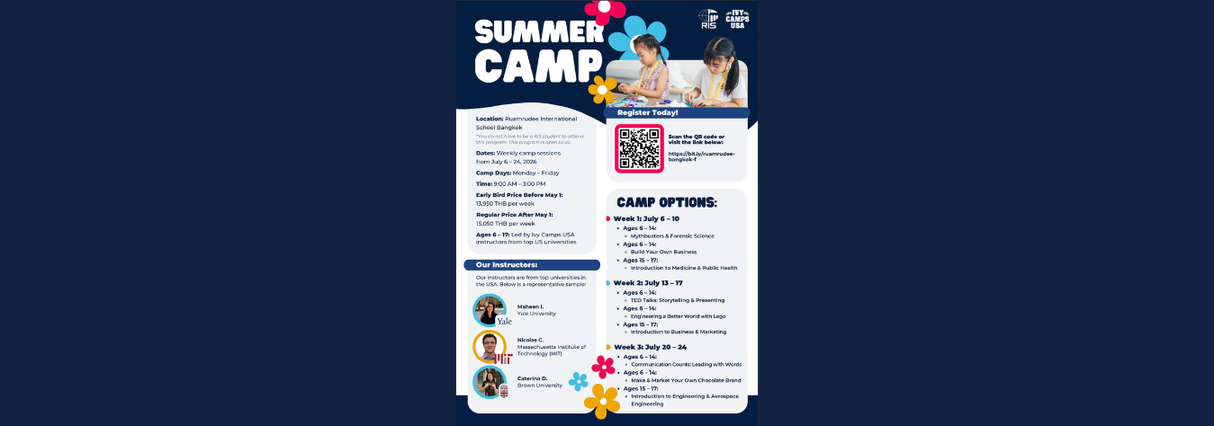 RIS Ruamrudee x Ivy Camps USA Summer Camp 2026