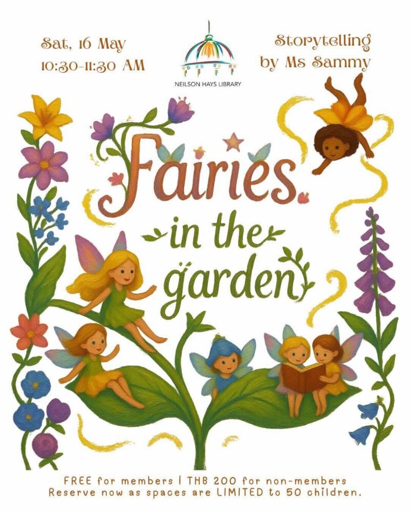 Neilson Hays Library Fairies in the Garden Saturday Storytime