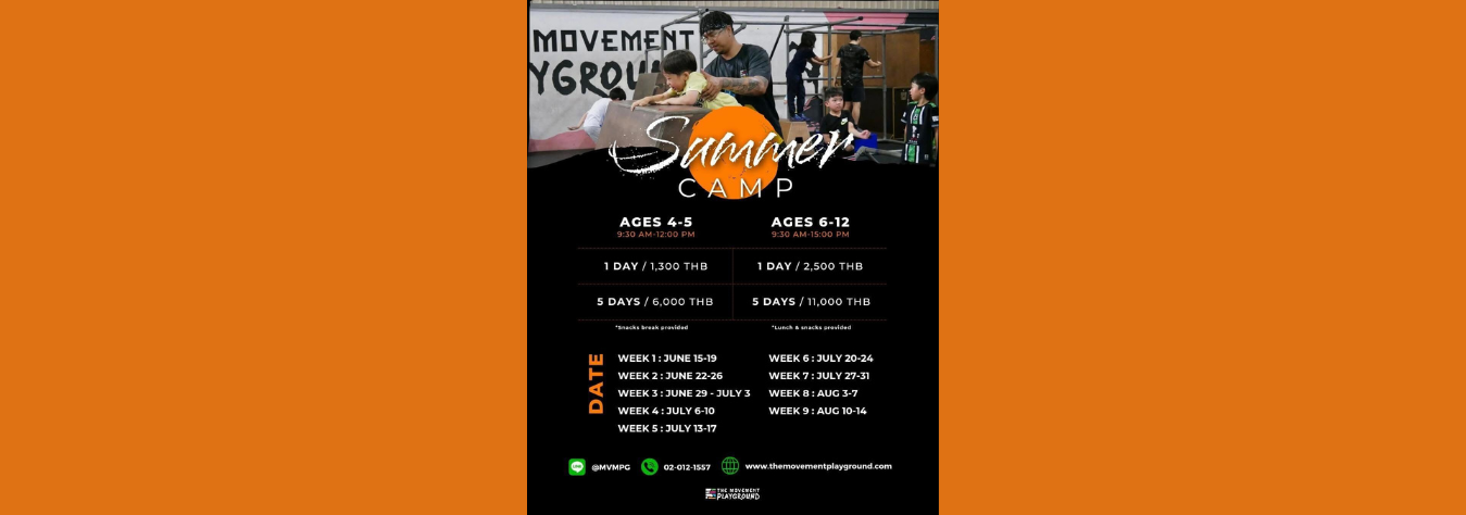 The Movement Playground Beat the Heat Camp 2026