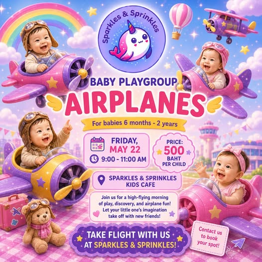 Sparkles & Sprinkles Baby Playgroup: AIRPLANES