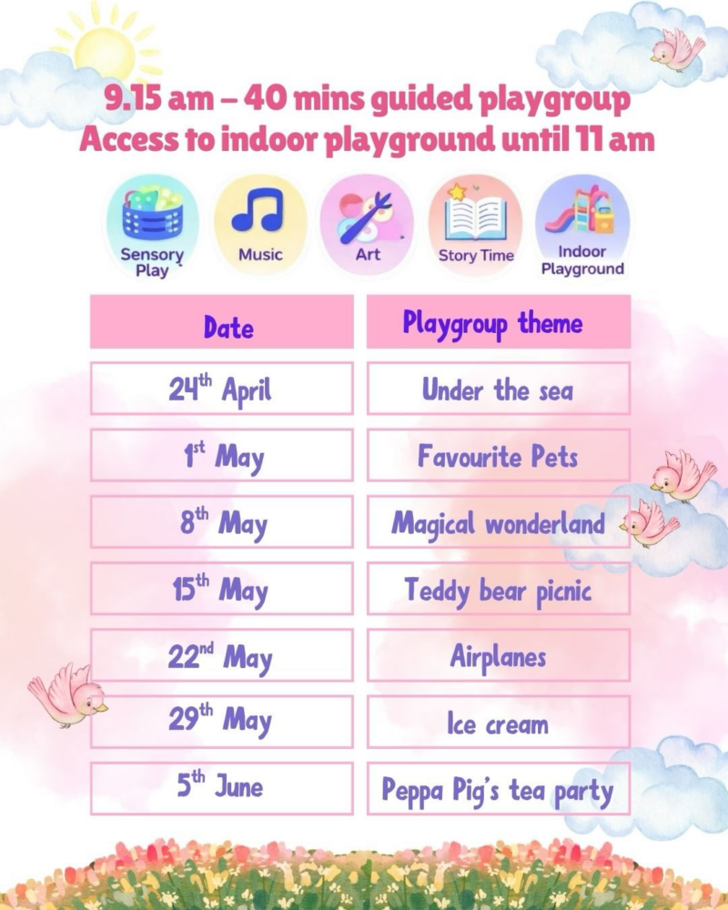 Sparkles & Sprinkles Friday Baby Playgroups