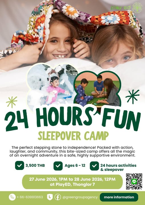 Greengroupagency 24 Hours Fun Sleepover Camp