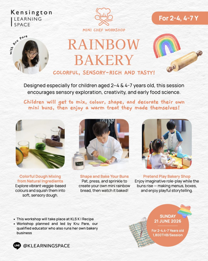 Kensington Learning Space Rainbow Bakery Mini Chef Workshop