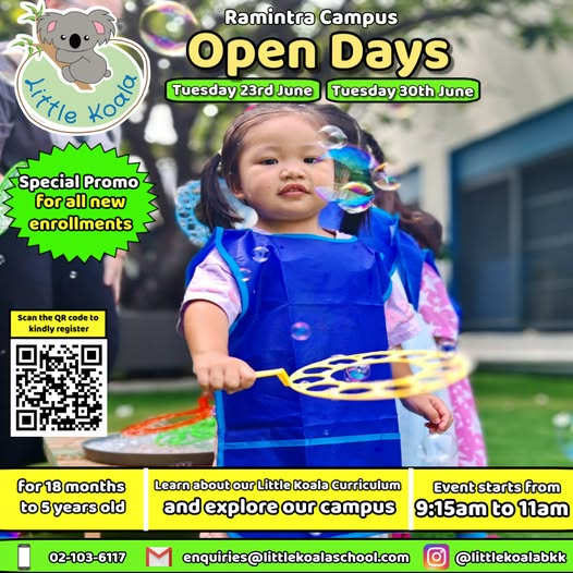 Little Koala Ramintra Open Days | 23 June