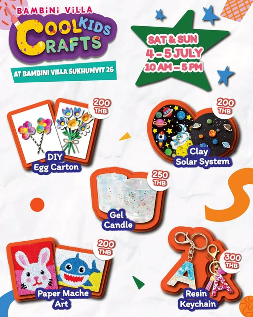 Bambini Villa Cool Kids Crafts | 4 – 5 July