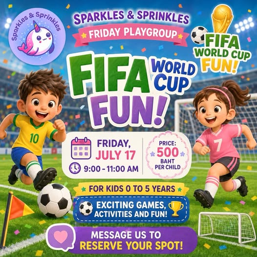 Sparkles & Sprinkles Friday Playgroup : FIFA World Cup Fun