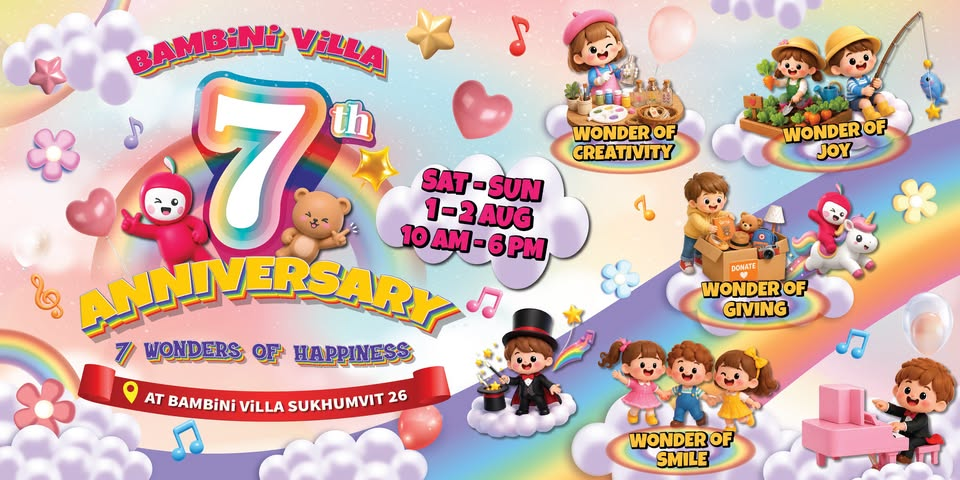 Bambini Villa 7th Anniversary – 7 Wonders of Happiness