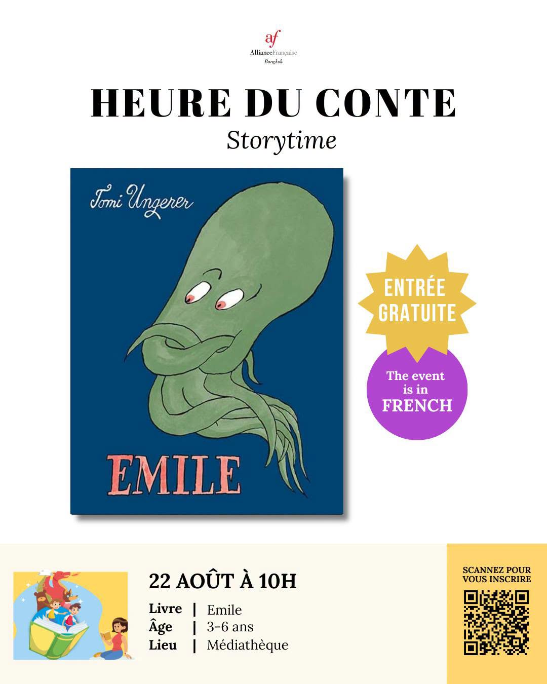 Alliance Française de Bangkok Book Events | 22 Aug