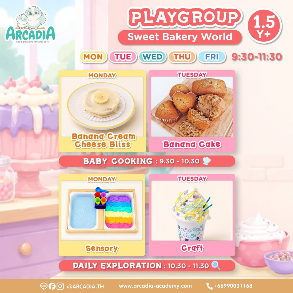 Arcadia Academy Weekly Theme : Sweet Bakery World