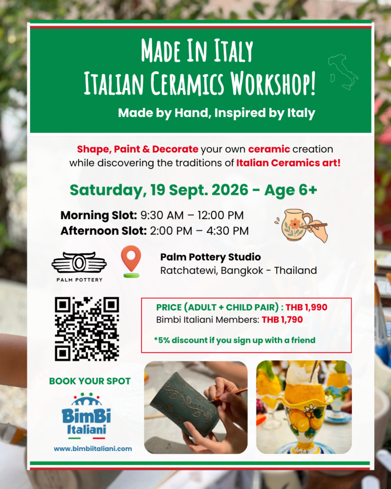 BimBi Italiani Made in Italy: Italian Ceramics Workshop