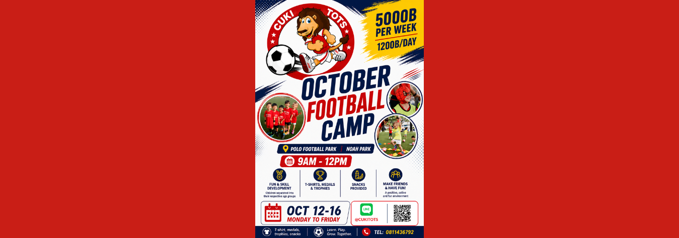 CUKI TOTS Half Term Football Camp