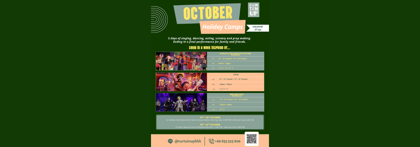 Curtain Up BKK October Holiday Camps