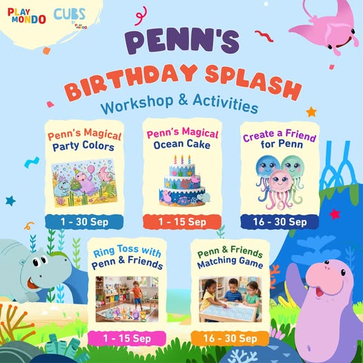 Playmondo Penn’s Birthday Splash Workshops