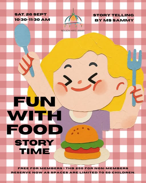 Neilson Hays Library Saturday Children’s Storytime: “Fun with Food”