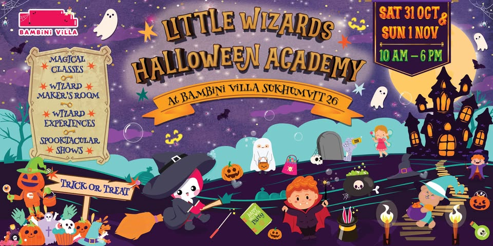 Bambini Villa Little Wizards Halloween Academy