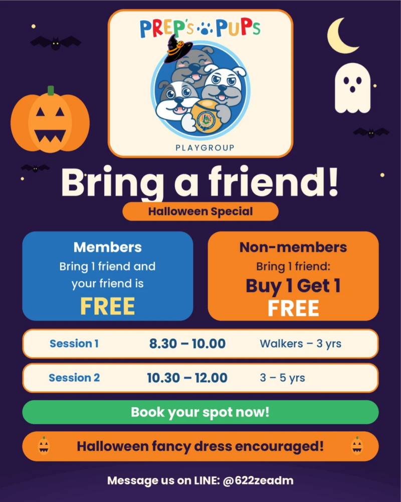 Bangkok Prep Halloween Playgroup at Prep’s Pups