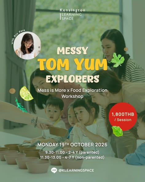 Kensington Learning Space Messy Tom Yum Explorers Workshop