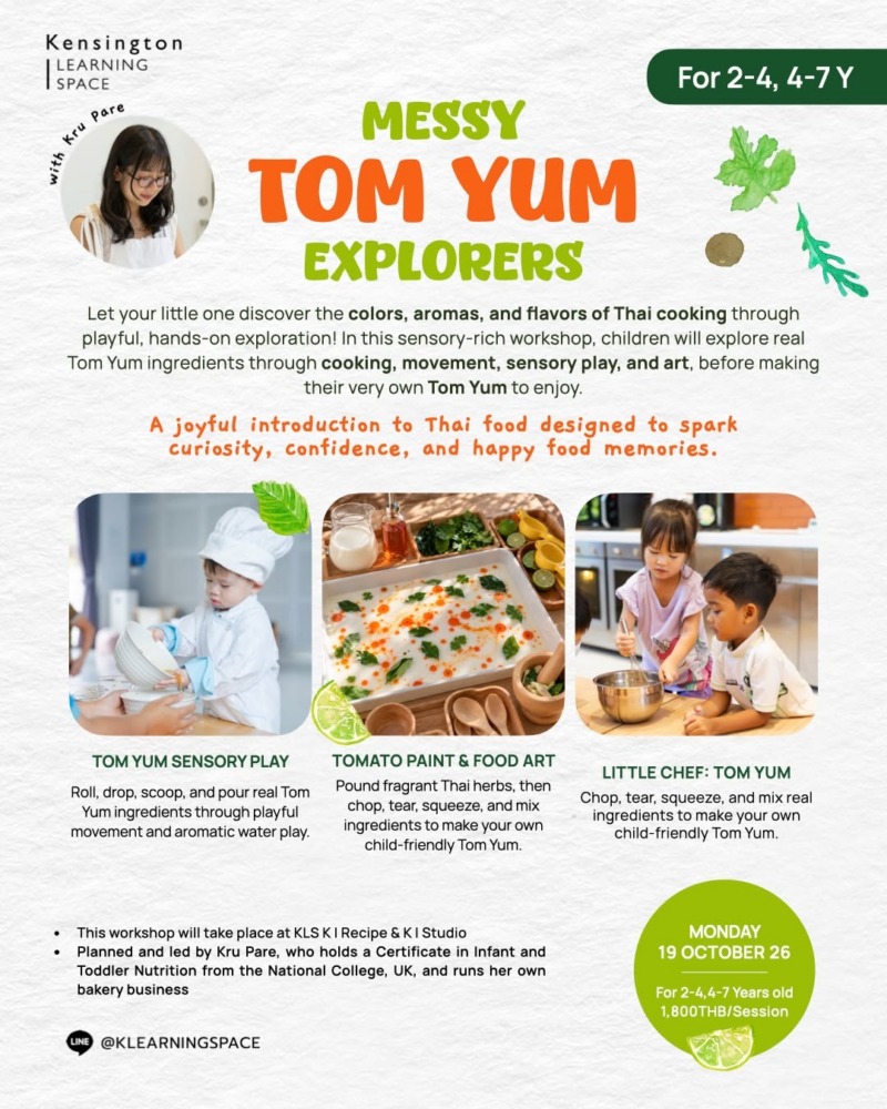 Kensington Learning Space Messy Tom Yum Explorers Workshop